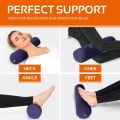 Long Bolster Pillow Body Support Pillows For Adults Lumbar Roll Pillow For Lower Back Inflatable Cuddling Pillow For Travel Home.
