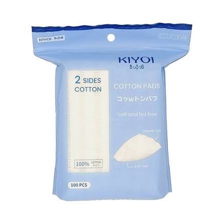 KIYOI Japan Cotton Pads (100pcs) ခီယိုအိ