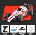 High Speed RC Car Remote Control Toy 2WD F1 car four boys smokes play remote control car for kids scale 1:14 big formula toy car four boys with light and flame Rechargeable. 