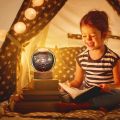 Gift Festival USB LED night light, Galaxy Crystal Ball lamp, 3D planet moon lamp, home decoration. 