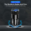 PD Car Charger 2 Ports Fast Charging PD+USB 3.1A QC 3.0 USB C Car Quick Charger Type C Adapter in Car For iPhone  . 