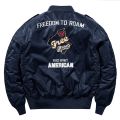 Winter Hip Hop Thick Warm Jacket Men High Quality  Motorcycle Ma-1 Aviator Pilot Coats Male Baseball Bomber Jacket. 