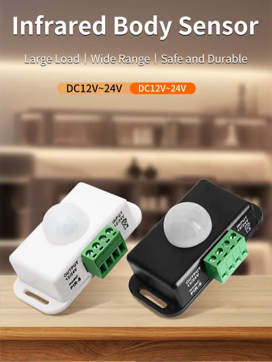 DC%2012-24V%20PIR%20Motion%20Sensor%20Switch%20-%20Adjustable%20Delay%20Infrared%20Human%20Detection%20Ideal%20for%20LED%20Lights%20and%20Wardrobe%20Strip%20-%20Image%202