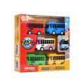 New Tayo Mini Bus Little Bus Toy Set Openable Doors, Slide & Pull Back Toy Bus for Kids. 
