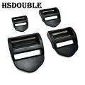 10 Pcs/Pack 20mm 25mm 32mm 38mm Plastic Black Ladder Lock Slider Release Buckles for Backpack Straps Webbing.