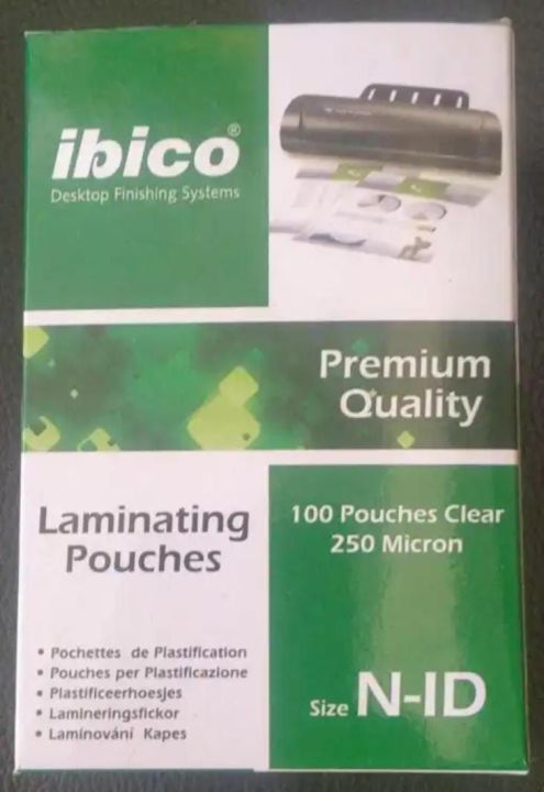 N.I.D 250mm IBICO Lamination Pouches