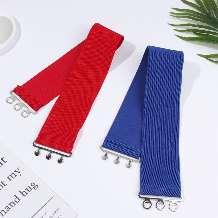Women%20Casual%20Stretch%20Ladies%20Metal%20Buckle%20Waistband%20Dress%20Cummerbands%20Waist%20Band%20Wide%20Elastic%20Belt%20Fashion%20Accessory%20-%20Image%203