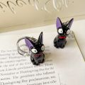 Charming Black Cat Keychain - Cute PVC Women's Fashion Accessory, Suitable for Bags and Keys, Cat Accessories.