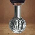 41.2mm Carbide Burr Ball Rotary Burr Ball Gouge Grinding Head for Angle Grinder for Wood Carving Grinding Polishing Engraving. 