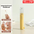 1 piece - Convenient toothbrush travel container, 2-in-1 folding toothbrush set - Small and convenient - Essential for business. 