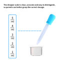 10Pcs 5ml Silicone Pipette School Lab Experiment Dropper Anti-choke Feeding Medicine straw Liquid Eye Ear Dropper 6pcs. 