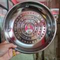 Ready to Send. Sure. stainless steel round tray with hole (nf038) size 26cm.. 
