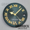 GRAMOCK 25mm Brown Roman Watch Dial Hands Sunberst Diamond Dial For NH15 Automatic Lady's 31mm Wristwatch Modified Accessories. 