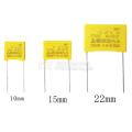 10pcs 275VAC capacitor X2 series 0.01UF ~ 2.2UF Polypropylene film capacitor New 10nf 100nf 150nf 200nf 680nf 470nf 1UF. 