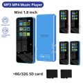 Mini 1.8 inch Metal Touch MP3 MP4 Music Player Bluetooth 5.0 Hifi Player Walkman Fm Radio Video Play with 8/32GB Card E-book. 
