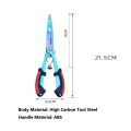 Multifunctional Fishing Pliers Ergonomics Anti-slip Lure Pliers Straight Nose Color Titanium Tied Hooks Angling Equipment. 
