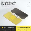 Day/Night 2 in 1 Polarized Car Sun Visor Extender Anti-Glare UV Protection Clip-On Shield for Auto Safety Driving.