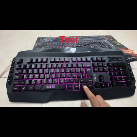 Multimedia RGB Gamaing keyboard Dragon war multimedia RGB  Semi-Mechanical Feeling Gaming Keyboard RGB and Cool LED Backlighting for PC Gaming, Typing, Laptop Black color