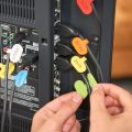 Cable Labels by Wrap-It Storage,  Multi-Color (18 Pack) - Write On Cord Labels, Cable Tags and Wire Tags for Cable Management. 
