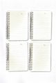 Clear Cover Spiral Notebook Set of 4. 