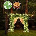 Artificial Plant Leaf Bail Fairy Lights Green Color Leafs Hanging Bail with Led Lights Use for Home, Office, and Wedding Decoration. 