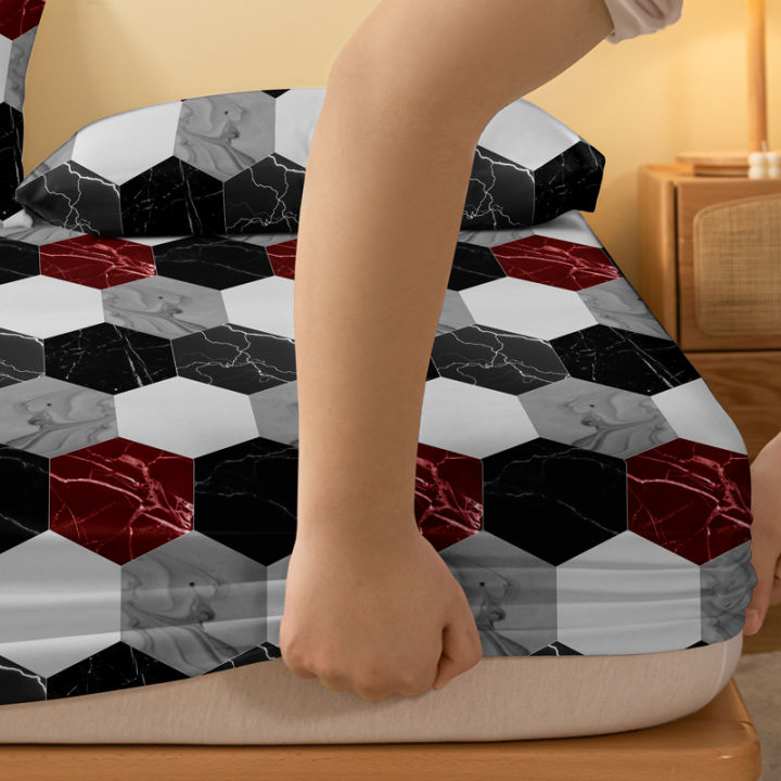1%20Piece%20of%20Fashion%20Marble%20Pattern%20Frosted%20Bedsheet,%20Bedroom%20Printed%20Bedspread,%20Bedding%20(Excluding%20Pillowcases)%20-%20Image%204