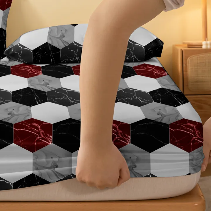 1%20Piece%20of%20Fashion%20Marble%20Pattern%20Frosted%20Bedsheet,%20Bedroom%20Printed%20Bedspread,%20Bedding%20(Excluding%20Pillowcases)%20-%20Image%204