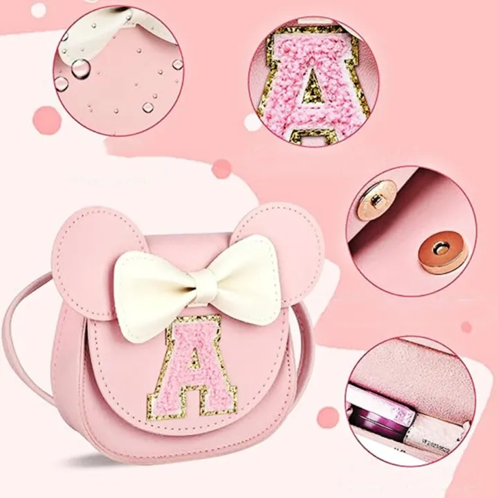 Todder%20Girls%20Pink%20Bow%20Alphabet%20Bag%20Kids%20Girls%20Shoulder%20Mouse%20Ear%20Messenger%20Bag%20%20Cross-Border%20Little%20Girl%20Mini%20Wallet%20XC14%20-%20Image%204