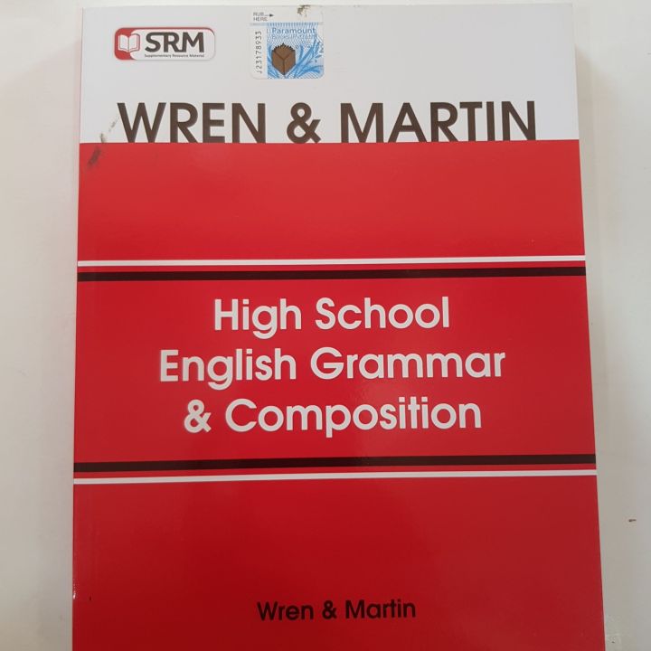High school english grammar and composition by wren and martin daraz pk