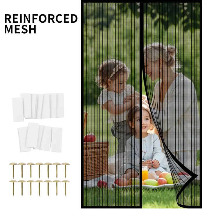 Magnetic%20Screen%20Door%20Fits%20Door%20Opening%20Actual%20Screen%20Hands%20Free%20Mesh%20Partition%20Curtain%20Keeps%20Bug%20Out%20Pet%20and%20Kid%20Friendly%20Screen%20-%20Image%207