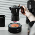 MHW-3BOMBER Mini Coffee Electric Stove for Moka Pot 800w Ceramic Cooktop Milk Water Heating Furnace Coffee Tool Camp Kitchen Use. 