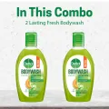 Buy 2 Dettol Body Wash Trial pack 50ml Shower Gel Lasting Fresh with Refreshing Melon & Cucumber Fragrance, 12 Hours Odour Protection.