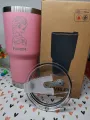 Qcool high quality silver edge laser work glass Rambler 30oz. 
