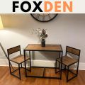 Small Dining Table 2 Chairs Kitchen Furniture Set Space Saving Breakfast Table Customized. 