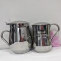 High quality Mug/Stainless steel Juice Mug/Milk/shake Mug Size(pack of 2(350ml+650ml)) With and without lid. 
