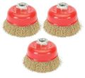 2pices hawk Golden Cup Brush for Removing Rust, Paint and Polishing professional high quality.