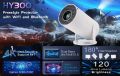 HY300 Android Smart 4K, WiFi, Bluetooth, portable  Smart Projector. 