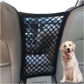 Pet Car Barrier Dog Car Barrier with Automatic Safety Mesh Storage Bag Pet Barrier Guard Back Seat Safety Protector Mesh Net. 