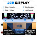 SOECOPO 10000W Solar System 100A MPPT Controller Smart Inverter 12V/24V to 110V 220V AC for Home RV Camping CE FCC. 