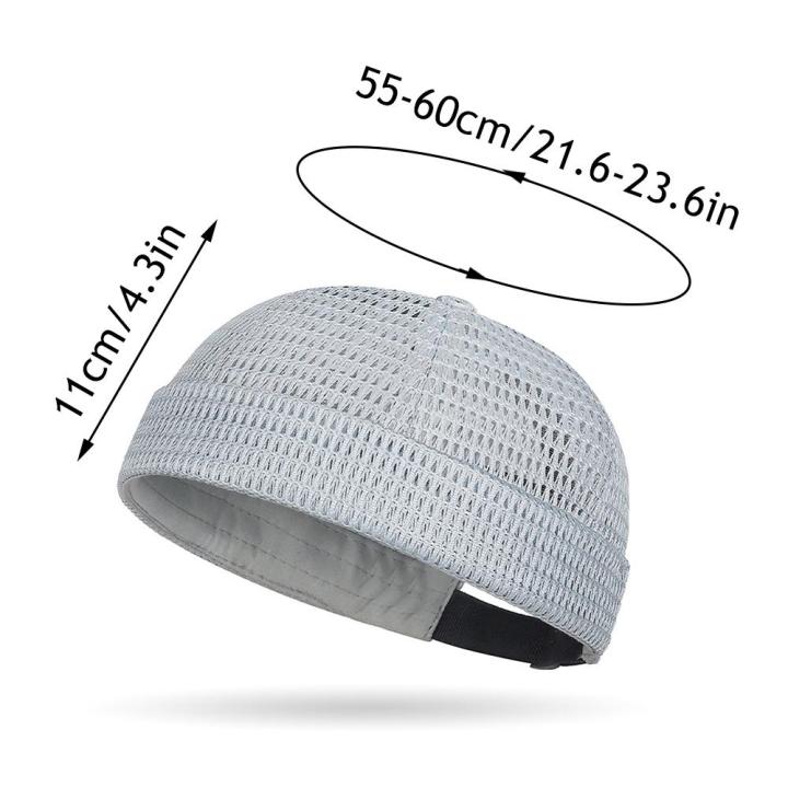 Cycling%20Cap%20Mesh%20Breathable%20Brimless%20Melon%20Skin%20Hat%20Ultra-Light%20Adjustable%20Summer%20Beanie%20Hat%20Outdoor%20Hip%20Hop%20Sailor%20Landlord%20Cap%20-%20Image%205
