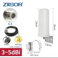 ZIISOR 5G 4G LTE WiFi Antenna Outdoor for Router Aerial Communication Antennas Long Range with N female RP SMA Male. 