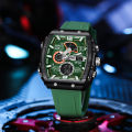 SMAEL Brand 8109 New electronic watch fashion square dual display waterproof luminous Multi-color For Men.