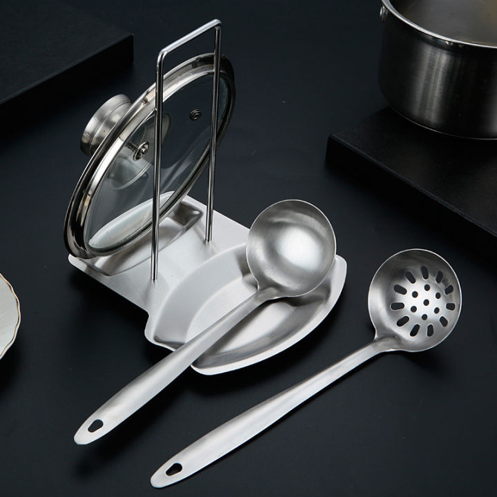Botao Pot Lid Holder Stainless Steel Pan Cover Storage Holder Wall