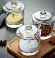 Acrylic Jam Jar With Spoon. 