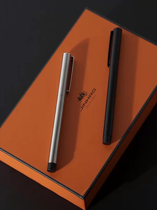 Jinhao 65 Black Silver Colors Fountain Pen EF F 0.30mm Nib Luxury Elegant Pen Business Office Student School Stationery Supplies