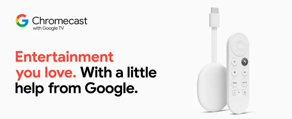 Google Chromecast with Google TV – 4K, HDR Streaming Device with