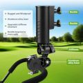 Golf Push Cart Umbrella Holder 180°Adjustable, Universal Fit with Heavy-Duty Clamp Windproof Umbrella Mount for Mobility Scooter. 