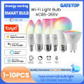Smart Tuya Led Bulb GU10 E27 E14 B22 RGB LED Bulbs Dimmable Tuya Light Wifi Magic Lamp AC85-265V Works with Alexa  Home lightify. 