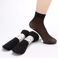 "Skin and  Black " Elasticable Plain Socks For Women. Washable & Reusable, Comfortable ,Casual Socks For Girls. Free Size. 