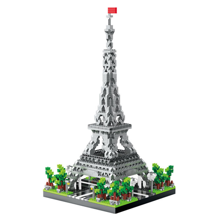 2 Size Choice Paris Eiffel Tower Micro Mini Building Blocks Toy France ...